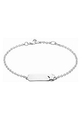 lovable silver star baby id bracelet